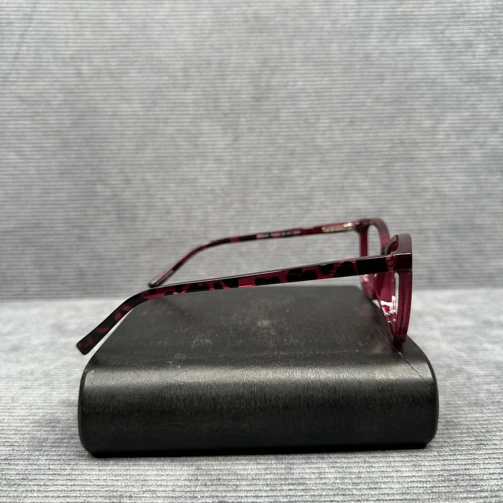 Foster Grant Design Optics Reading Y2K Glasses Wine Burgundy Cat Eye SR0525